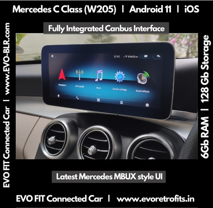 Apple Carplay et Android Auto pour Mercedes Classe C - [C205/S205 et W205  phase 1] de 2014 à 2019 avec système NTG 5.0/5.1